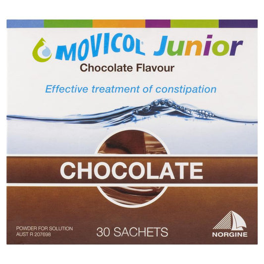 Movicol Junior Chocolate 30 Sachets - Gentle Digestive Relief-Auzzi Store