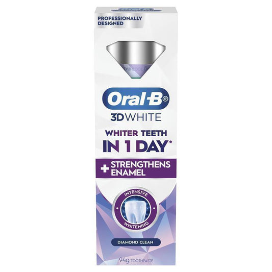 Oral-B 3D White Toothpaste - Intensive Whitening Diamond Clean, 94g-Auzzi Store