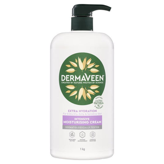 DermaVeen Intensive Extra Hydration Moisturising Cream - 1kg