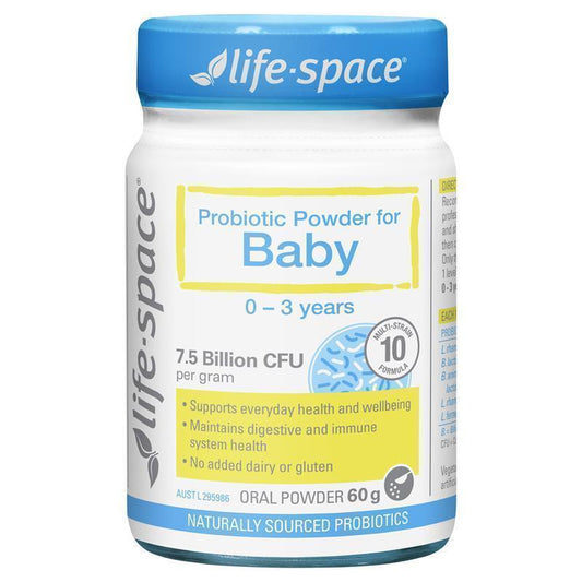 Life-Space Baby Probiotic Powder 60g – 10 Strains for Digestive Health