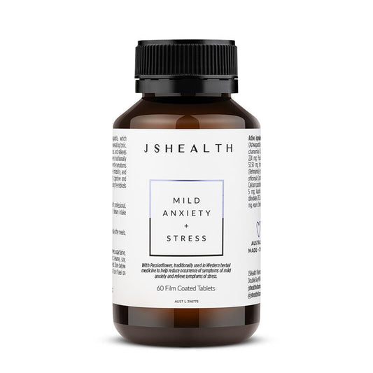 JSHEALTH Anxiety & Stress Support with Ashwagandha - 60 Tablets - Auzzistore