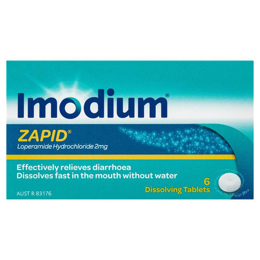 Imodium Zapid Diarrhoea Relief Tablets - 6 Pack-Auzzi Store
