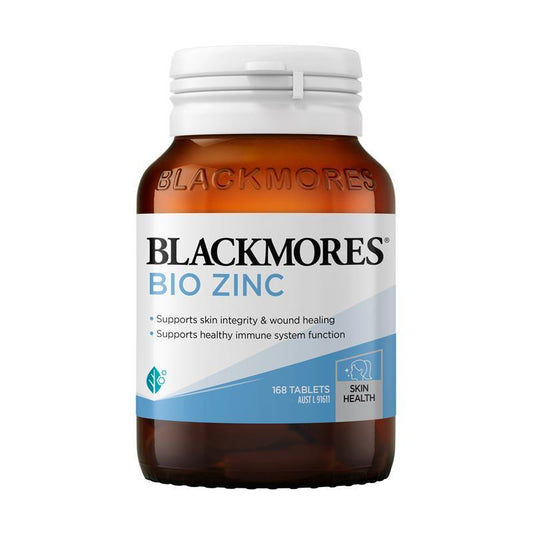 Blackmores Bio Zinc 168 Tablets – Supports Skin, Immune & Sperm Health