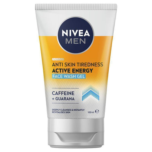 NIVEA MEN Active Energy Face Wash Gel 100ml - Refresh and Revitalize-Auzzi Store