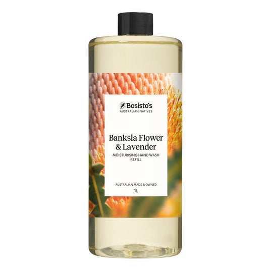 Bosistos Banksia Flower & Lavender Hand Wash Refill 1L - Natural Clean