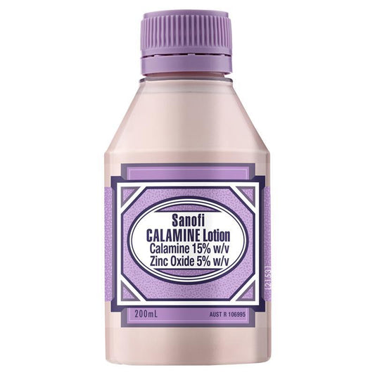 Sanofi Calamine Lotion 200ml - Soothing Relief for Skin Irritations