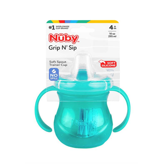 Nuby No Spill Trainer Cup with Twin Handles - 295ml (4+ Months) - Auzzistore
