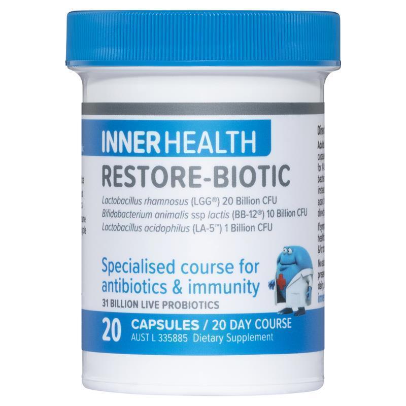 Inner Health Restore-Biotic Probiotic 31 Billion CFU - 20 Capsules