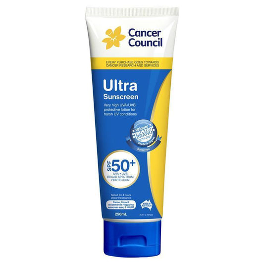 Cancer Council SPF 50+ Ultra Sunscreen Lotion - 250ml Tube-Auzzi Store
