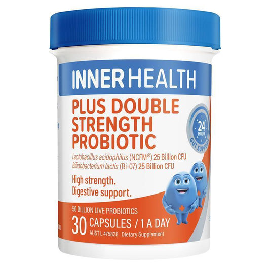 Inner Health Plus Double Strength Probiotic 50 Billion CFU, 30 Capsules