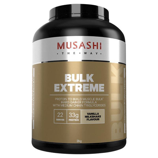 Musashi Bulk Extreme Vanilla Protein Powder - 2kg - Auzzi Store