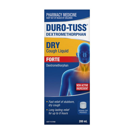 Durotuss Dry Cough Liquid Forte 200ml - Effective Relief for Dry Cough