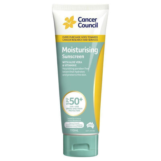 Cancer Council SPF 50+ Moisturising Sunscreen - 110ml Tube - Auzzi Store