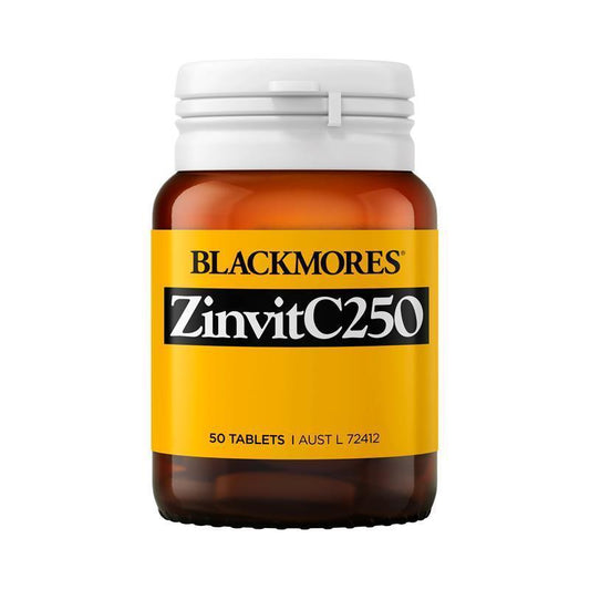 Blackmores Zinvit C 250mg Vitamin C & Zinc Supplement - 50 Tablets