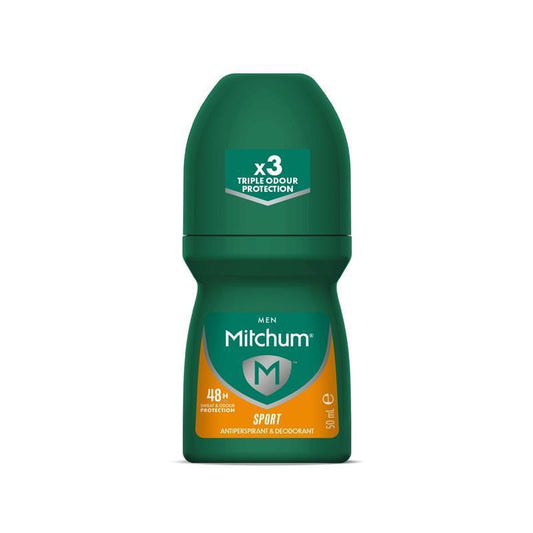 Mitchum Men Sport Anti-Perspirant Deodorant Roll-On 50ml 48hr Protection - Auzzistore