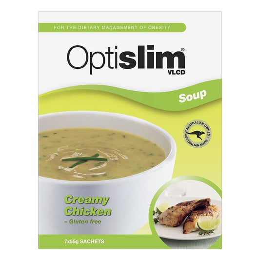 OptiSlim VLCD Creamy Chicken Soup - 7 x 55g-Auzzi Store