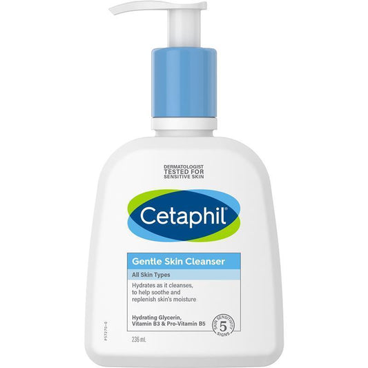 Cetaphil Gentle Skin Cleanser 236ml - Hydrating Cleanser for All Skin Types