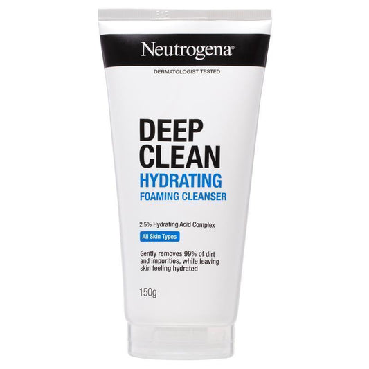 Neutrogena Deep Clean Hydrating Foaming Cleanser 150g - Moisturizing Cleanser
