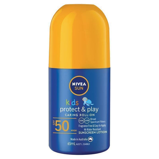 NIVEA Sun Kids Protect & Play SPF50 Roll-On Sunscreen - 65ml-Auzzi Store