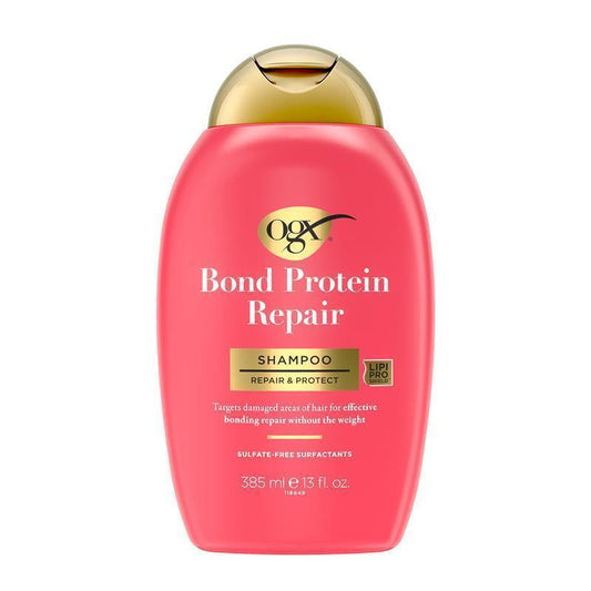 OGX Bond Protein Shampoo 385ml - Gentle Cleansing for Damaged Hair