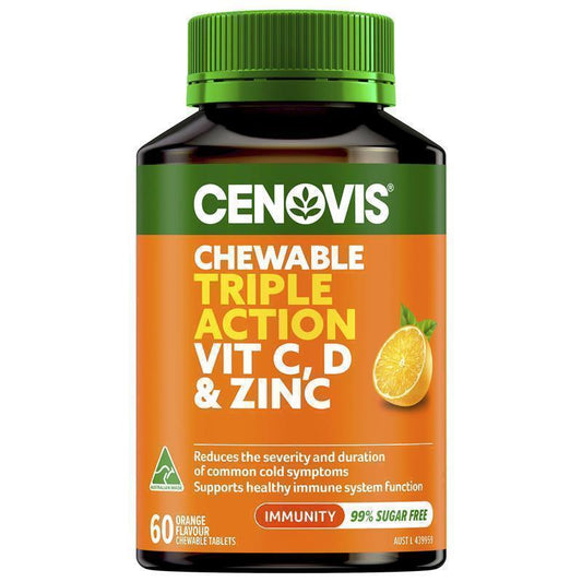 Cenovis Immune Support Vitamin C, D & Zinc Chewable Tablets - 60