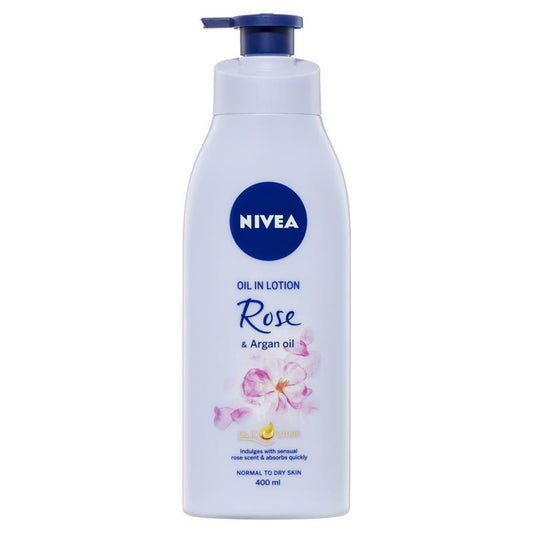 NIVEA Oil in Lotion Rose & Argan Oil Body Lotion - 400ml - Auzzi Store