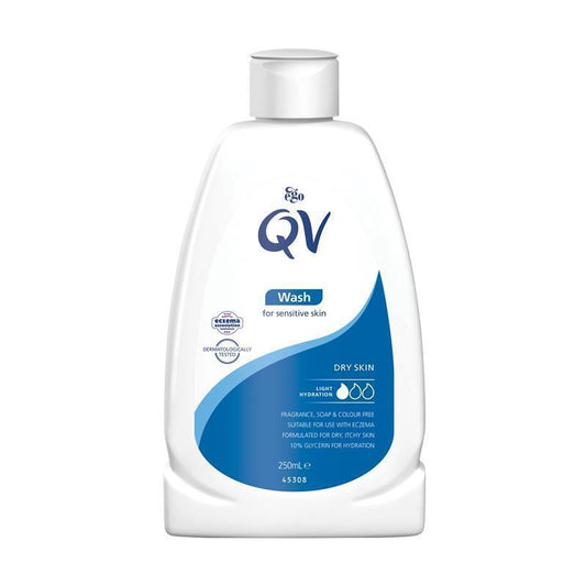 QV Wash 250ml – Gentle Soap-Free Cleanser for Dry & Sensitive Skin