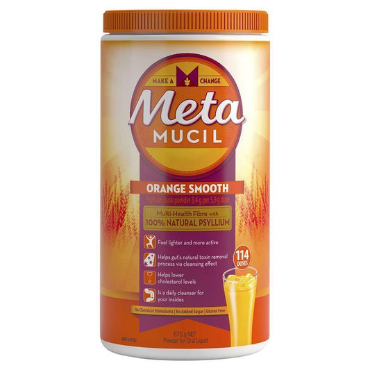 Metamucil Daily Fibre Supplement Smooth Orange - 114 Doses (673g)-Auzzi Store