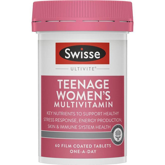 Swisse Teenage Ultivite Women's Multivitamin - 60 Tablets-Auzzi Store