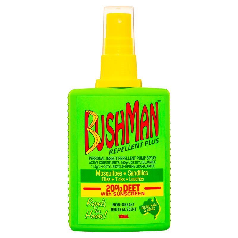 Bushman Plus UV Insect Repellent 100ml Pump Spray - Long-Lasting Protection-Auzzi Store
