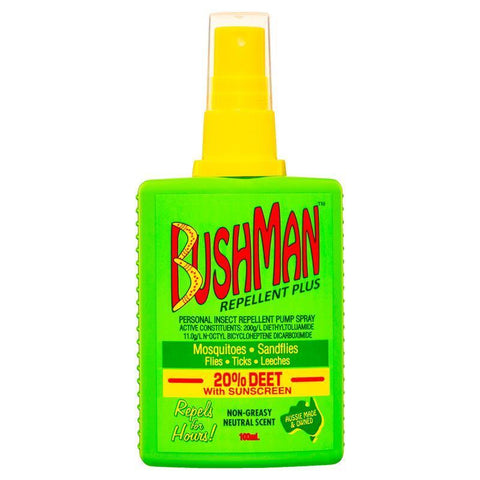 Bushman Plus UV Insect Repellent 100ml Pump Spray - Long-Lasting Protection-Auzzi Store