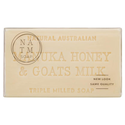 Australian Vegan Triple Milled Goat's Milk & Manuka Honey Soap 200g