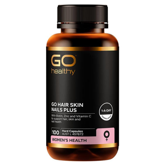 GO Healthy Hair Skin Nails Plus - 100 Hard Capsules - Auzzi Store