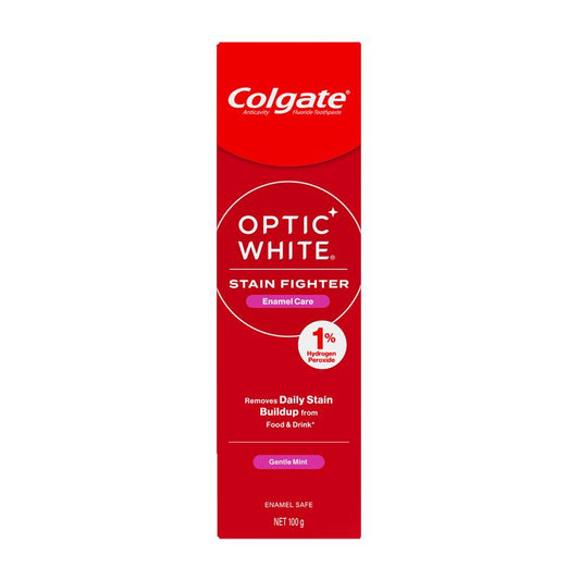 Colgate Optic White Stain Fighter Enamel Care 100g - Whiten and Protect
