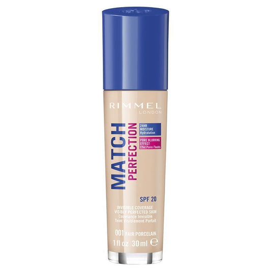 Rimmel Match Perfection Foundation - Fair Porcelain 001 - Auzzi Store
