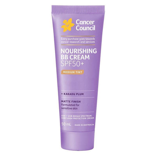 Cancer Council SPF 50+ Face Day Wear BB Cream Matte Medium Tint 50ml - Flawless Finish & UV Protection - Auzzi Store