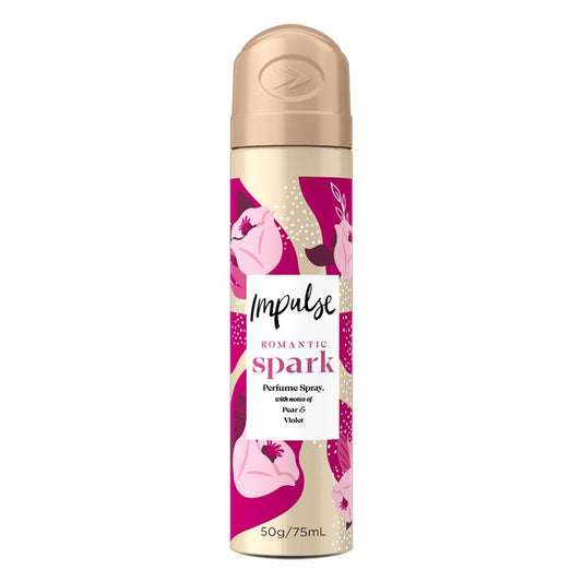 Impulse Romantic Spark Women's Aerosol Body Spray Deodorant 75ml - Auzzistore