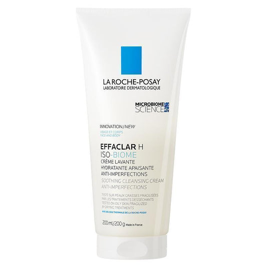 La Roche Posay Effaclar H Iso Biome Soothing Cleansing Cream 200ml - Gentle Hydration for Oily & Acne-Prone Skin