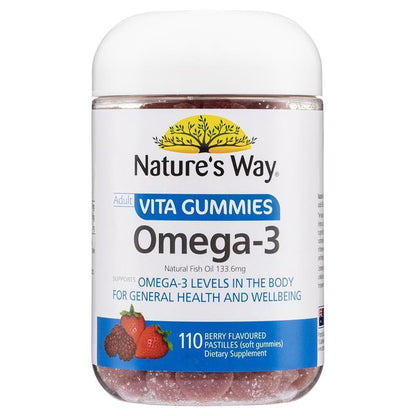 Nature's Way Adult Vita Gummies Omega 110 Gummies - Omega-3 Support - Auzzi Store