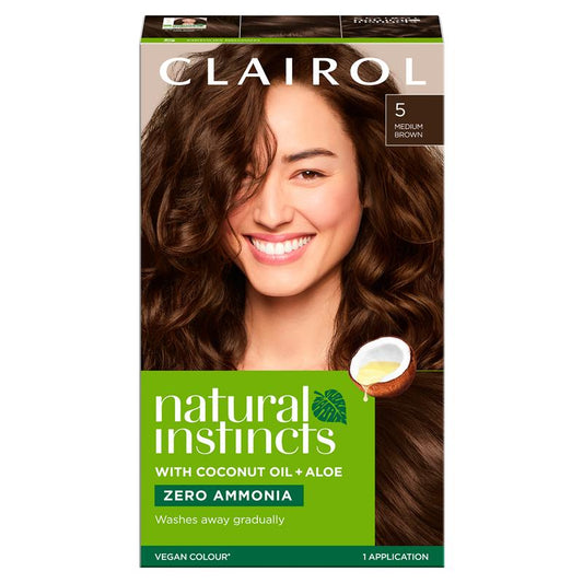 Natural Instincts 5 Hazelnut, Medium Brown Semi Permanent Hair Colour 60ml - Beautifully Natural - Auzzi Store