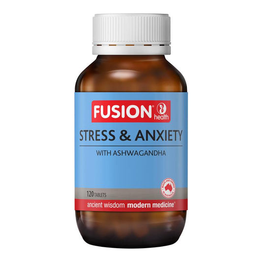 Fusion Stress & Anxiety 120 Tablets - Natural Stress Relief