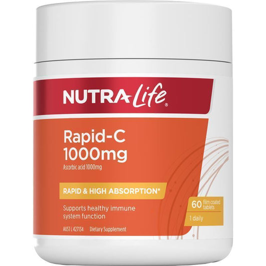 Nutra-Life Rapid-C 1000Mg - 60 Tablets for Immune Support