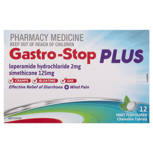 GastroStop Plus Chewable Tablets - 12 Count-Auzzi Store