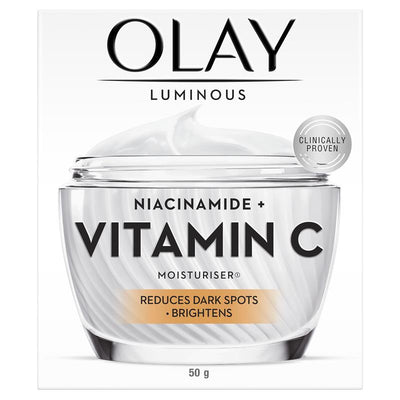 Olay Luminous Niacinamide + Vitamin C Moisturiser 50g - Brightening Formula