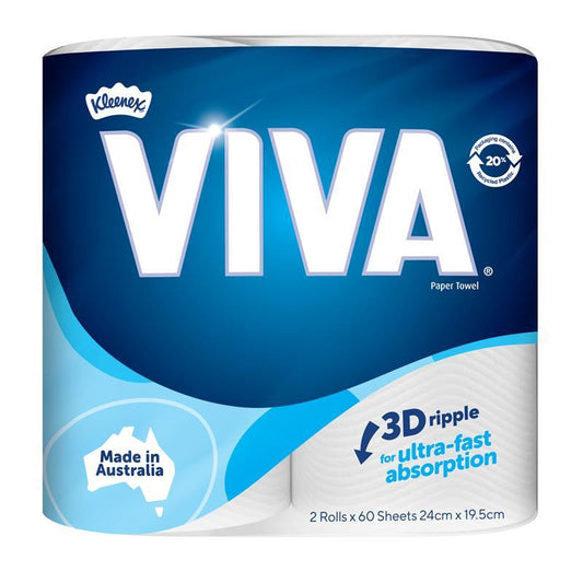 Kleenex Viva White Paper Towel - 2 Pack-Auzzi Store