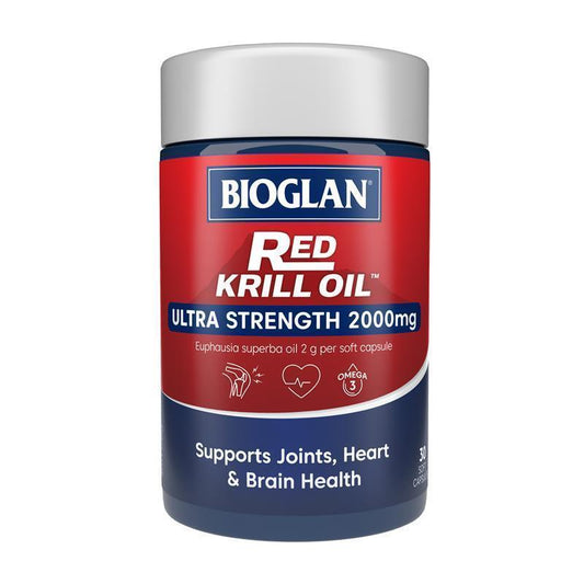 Bioglan Red Krill Oil 2000mg - 30 Capsules for Joint and Heart Health