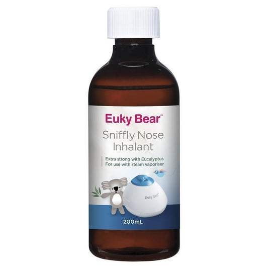 Euky Bear Sniffly Nose Inhalant 200ml - Eucalyptus Oil for Easier Breathing-Auzzi Store