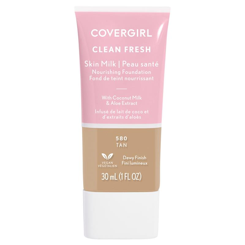 Covergirl Clean Fresh Skin Milk Vegan Foundation Tan 580 Online Only