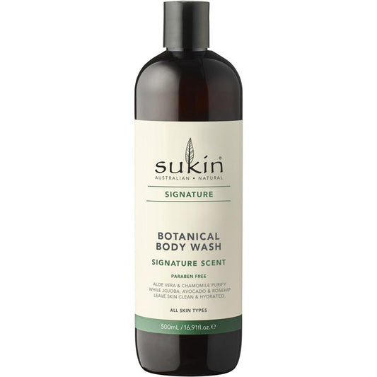 Sukin Signature Botanical Body Wash 500ml - Gentle & Hydrating Cleanser-Auzzi Store