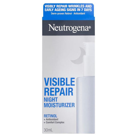 Neutrogena Visible Repair Retinol Night Moisturiser 30ml - Overnight Renewal